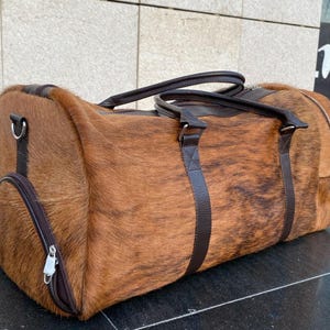 Rindsleder Reisetasche | Leder Reisetasche mit Schuhfach | Rustikale Reisetasche | Trauzeugen oder Braut Geschenk