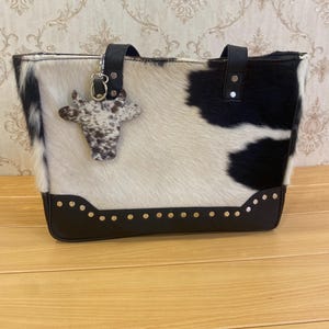 Kuhfell Tragetasche Pony Haut Crossbody - Haar auf Leder Reisetasche für Mama - Perfektes Geschenk für Muttertag oder besondere Anlässe