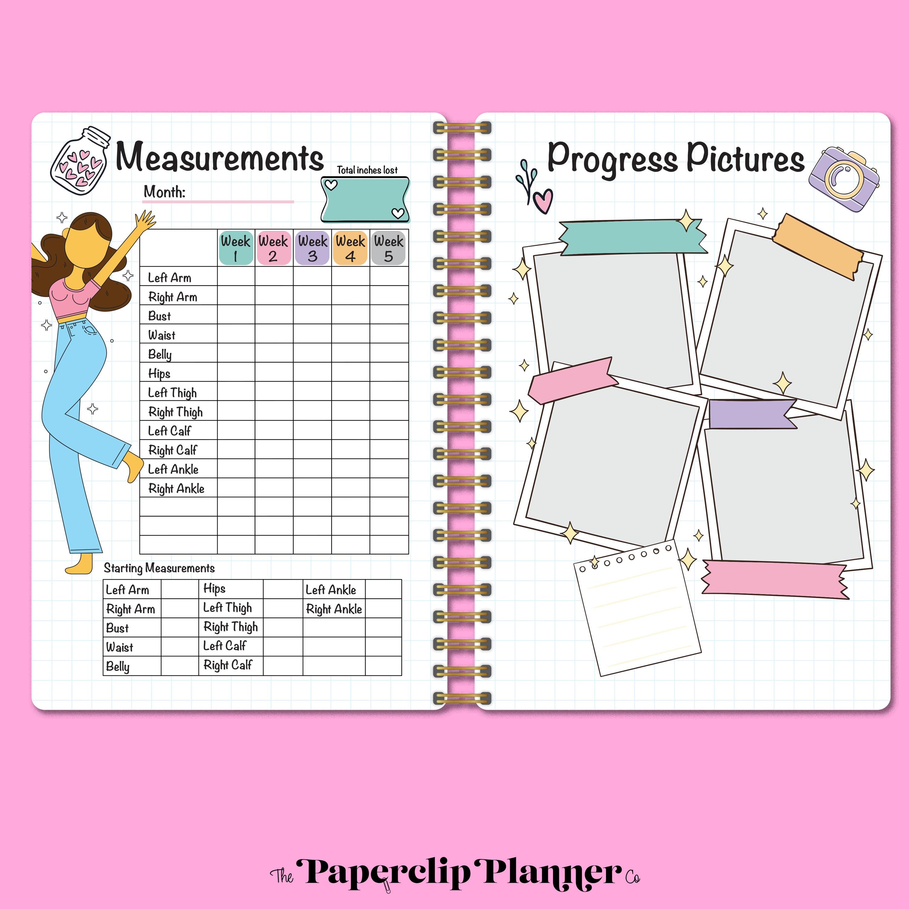 20 Week GLP-1 Weight Loss Journal and FREE Tracker - Etsy