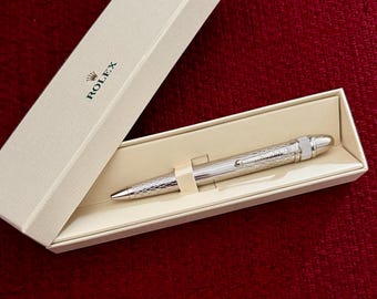 Rolex balpen in vintage stijl met palladiumafwerking