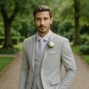 Men&#39;s Custom 3-Piece Suit – Wedding, Formal, Prom | Party Wear | Groom & Groomsmen Outfit | Gift for Him