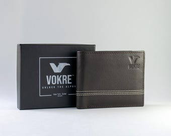 Handmade Leather Bifold Wallet: RFID Minimalist Design