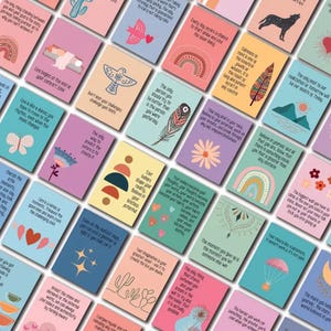 48 tarjetas de ánimo, afirmaciones y positividad.