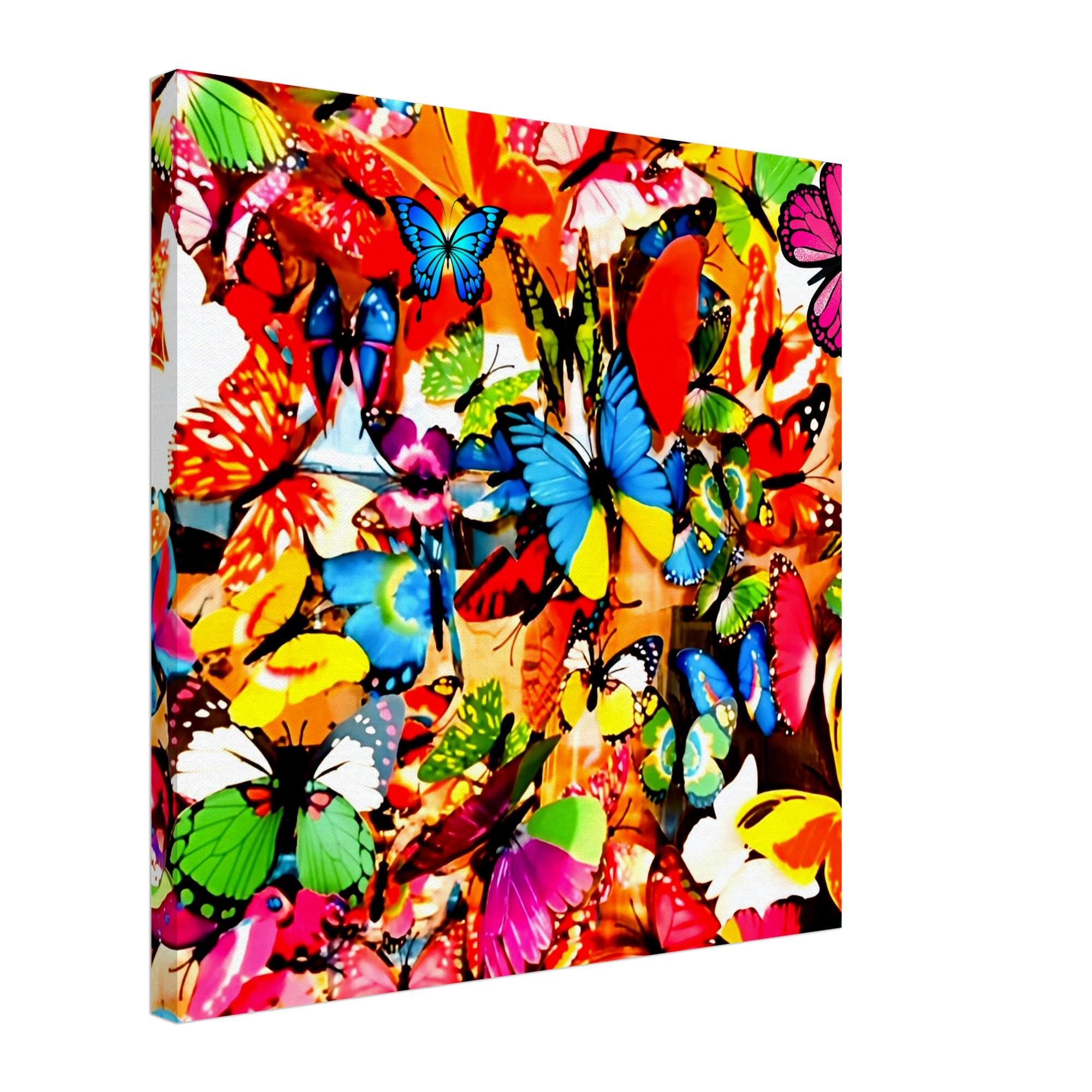 Stampa su tela con farfalla colorata - Arte murale ispirata alla natura - Regalo perfetto per la decorazione della casa