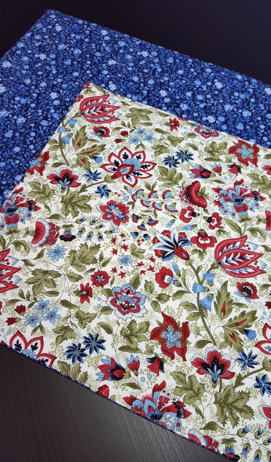 Reversible Placemats Floral Placemats Heat Resistant Etsy