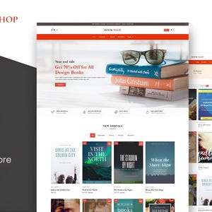 Bookly Bookstore Shopify Theme – Ecommerce Template (Digital Download)