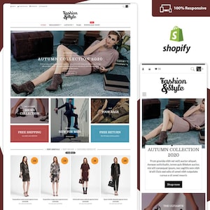 Clothing & Grocery Shopify Theme Template | Customizable eCommerce Website Design | Fashion Store Shopify Template With Demo Import
