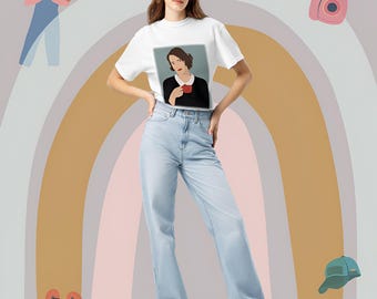 Fleabag Unisex Feminine T-Shirt - Casual Style, Fleabag Art, Gift for Fleabag Kneel Fans, Fleabag sticker Shirt Lover, Fleabag poster tee