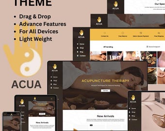 Thème Shopify Acua Modern - Mode, bijoux, produits de beauté (téléchargement numérique)