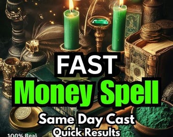 Money Spell, Fast Money Ritual Instant Abundance Arabic Voodoo Money Magic Sigils Manifest Attract Wealth Quickly