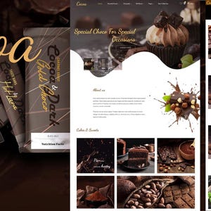 Cocoa Chocolate Shopify Theme: Bakery, Candy & Food Store
