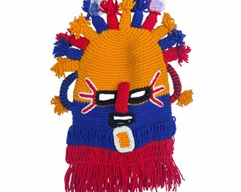 OZ Handmade Adult Mask Aya Diablo Huma Incas Ecuador Flag  display picture 1