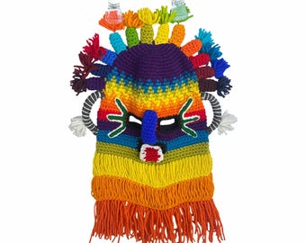 ⭐OZ Handmade Exotic Adult Mask Aya Diablo Huma Incas Ecuador Inti Raymi festival $_12.JPG?set_id=880000500F main image 2
