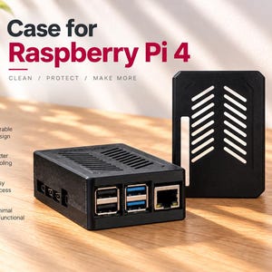 Raspberry Pi 4-hölje, Raspberry Pi 4-hölje, GPIO-hölje, Raspberry Pi-hölje, Skyddsskydd, Raspberry Pi-tillbehör