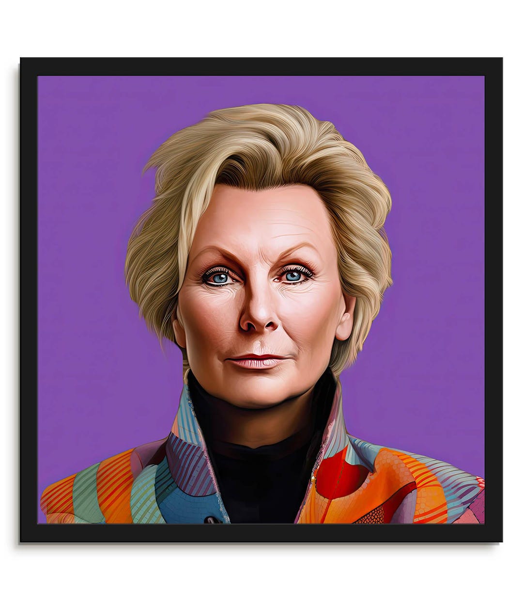 Jennifer Saunders Famous Faces Unframed Print - Etsy