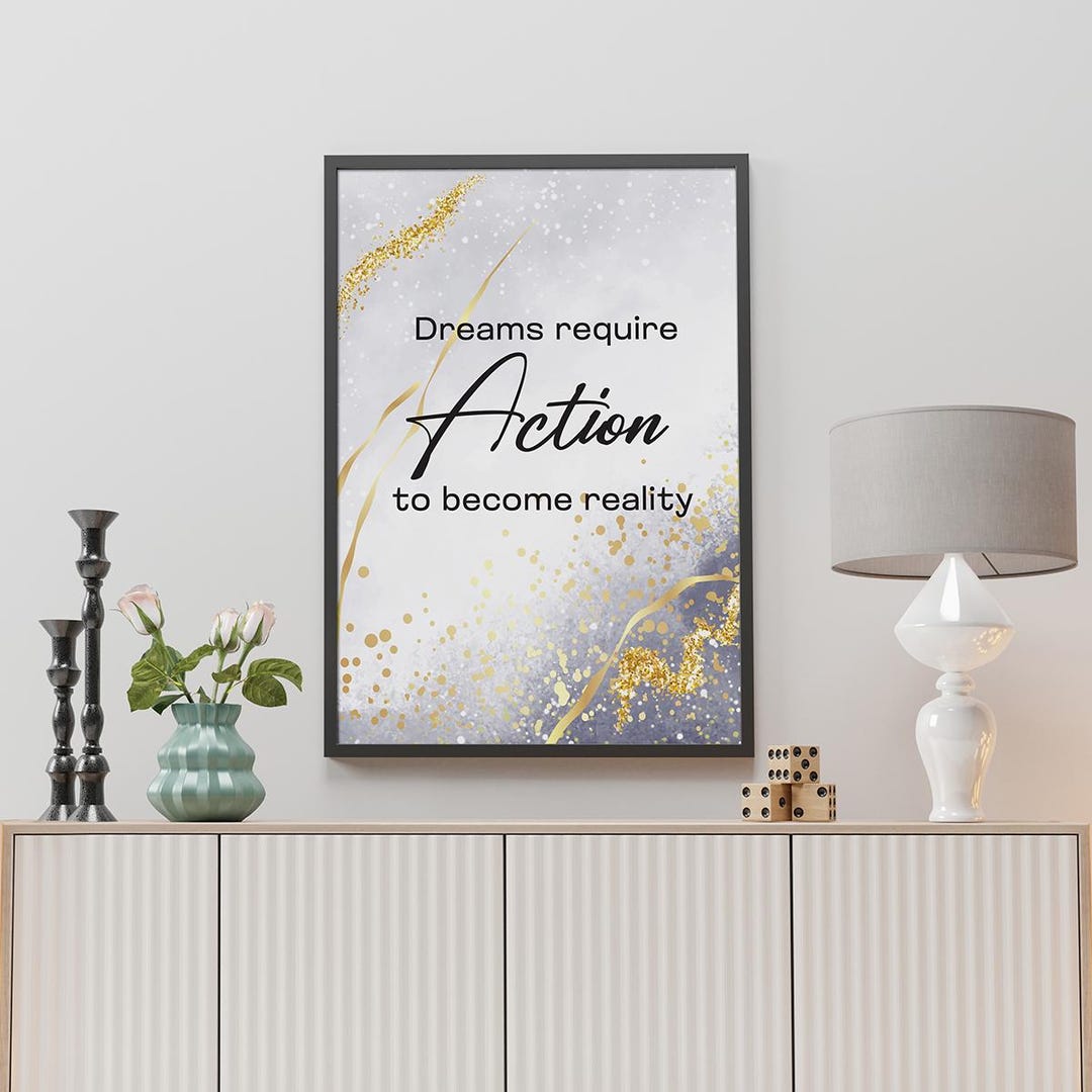 Luxury Motivational Posters, Set of 6 Printables, Wall Art, Modern Home ...