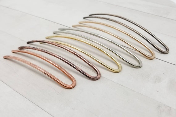 Metal Hair Pin French Hair Pin For Twist Chignon Bun Etsy