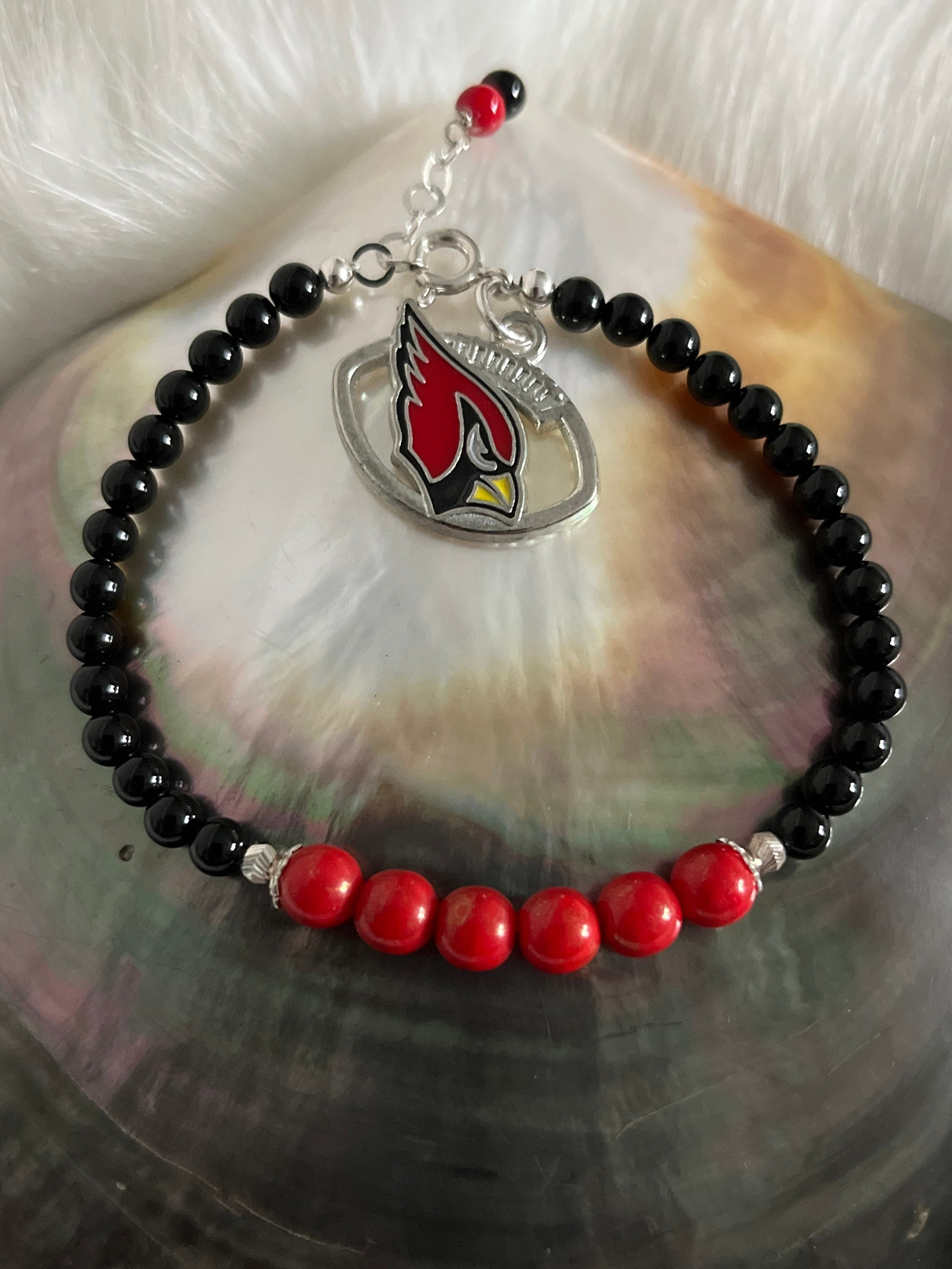 Memory Wire Bracelet Louisville Cardinals Black and Red Wrap 