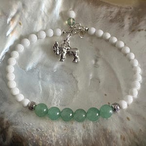 Marshall University Thundering Herd Green and White Bison Mascot Charm Spirit School Bracelet