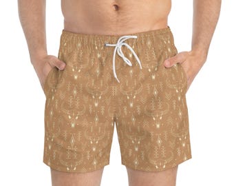 Western Desert Badehose, Strandshorts, Sommerbademode, Urlaubsutensilien, Trendy Boardshorts