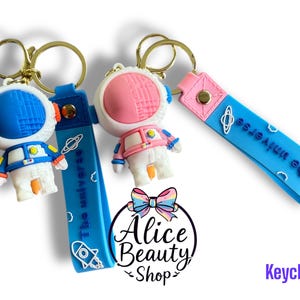 Llavero de astronauta espacial/Accesorios para niñas y niños/Accesorios de mochila para niños