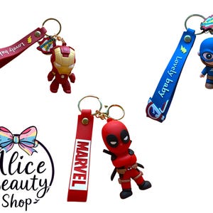Super Heores Schlüsselanhänger / Mädchen Jungen Zubehör / Rucksack Zubehör für Kinder Marvel