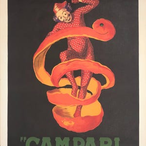 Vintage Werbeplakat - Leonetto Cappiello, Campari L’Aperitivo (1950er Jahre Reprint von 1921 Design)