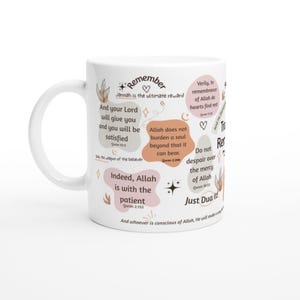 Islamic Reminder Mug, Faith & Quran Quotes| Muslim Gift Coffee Cup image 9