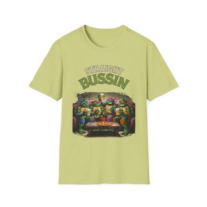Ninja Turtles Retro T-Shirt for Fans, Straight Bussin Softstyle T-Shirt