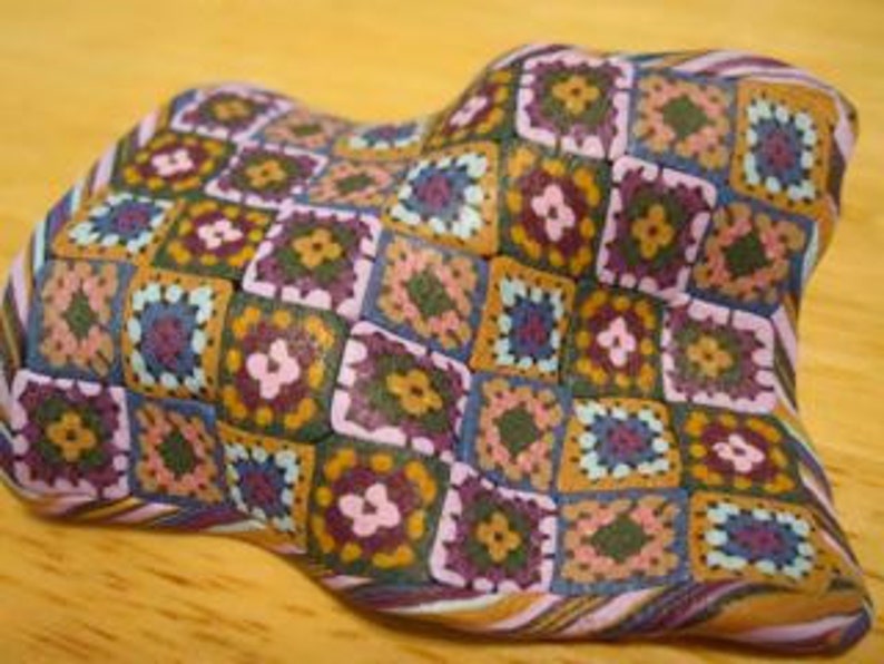 The Afghan Cane: A Granny Square Blanket in Polymer Clay