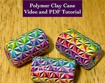 Polymer Clay 3D Rainbow Stars Cane Tutorial
