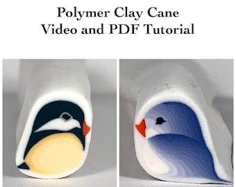 Polymer Clay Cute Bird Cane Tutorial