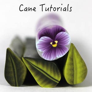 Polymer Clay Pansy, Hibiscus and Water Drop Cane Tutorial image 1