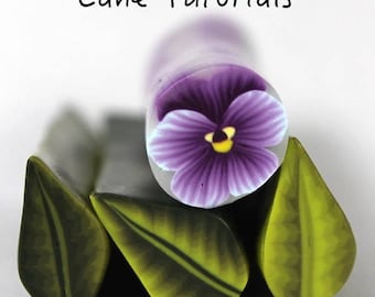 Polymer Clay Pansy, Hibiscus and Water Drop Cane Tutorial