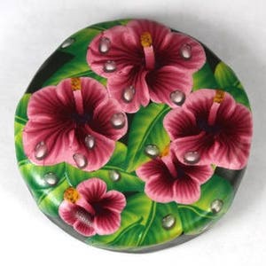 Polymer Clay Pansy, Hibiscus and Water Drop Cane Tutorial image 2