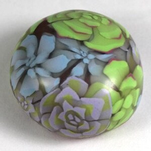 Polymer Clay Glass-like Murrine Translucent Cane Daffodil and other Flowers Tutorial image 5