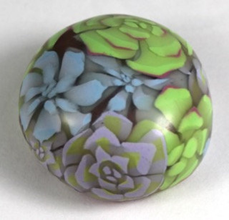 Polymer Clay Glass-like Murrine Translucent Cane Daffodil and other Flowers Tutorial image 5