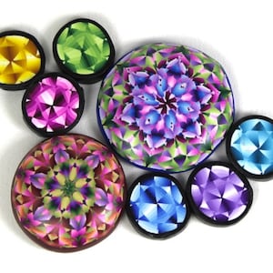 Polymer Clay Gemstone Kaleidoscope Cane Tutorial image 1