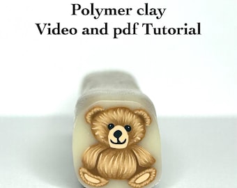 Polymer Clay Teddy Bear Cane Tutorial