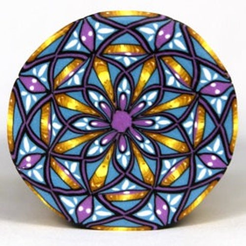 Polymer Clay Mandala Cane Tutorial Etsy