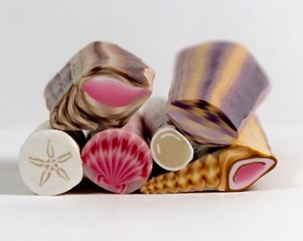 Polymer Clay Sea Shell Canes Tutorial