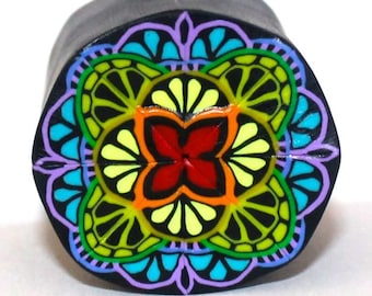 Polymer Clay Mandala Cane Tutorial