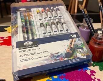 Royal Langnickel 15pc Acrylic Artist pack new (009)