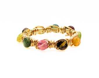 Circle Gem Rings
