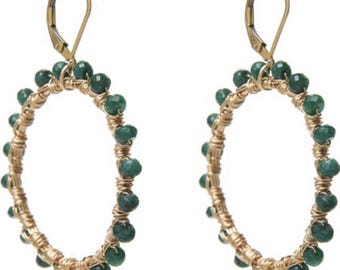 The Perfect Gem Hoop Earrings