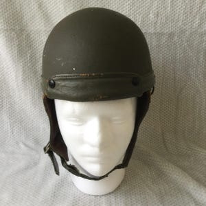 Vintage Dispatch Rider Helmet: Circa 1940/50s Leather Motorcycle Helmet