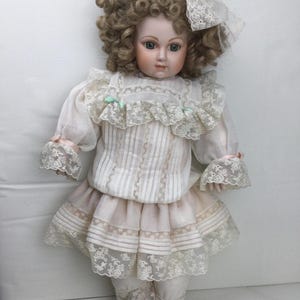 Vintage Porcelain Doll — Bebe Jumeau Franklin Heirloom Mint Doll — Porcelain Doll — Collectible Porcelain Doll — Antique Porcelain Doll