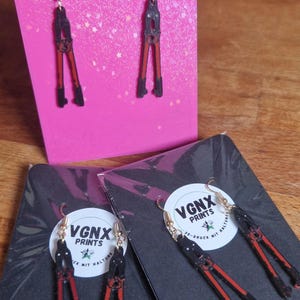 Pendientes de cortapernos impresos en 3D | Cortapernos | Libéralos a todos | Sin fronteras | Hecho a mano