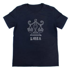 Libra Sparkle Rhinestone T-Shirt, Zodiac, Rhinestone Tee, Sparkly, Bedazzled T-shirt, Gift For Her, Gift For Him