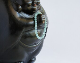 Green Aventurine Beaded Bracelet - Stone of Opportunity and Prosperity